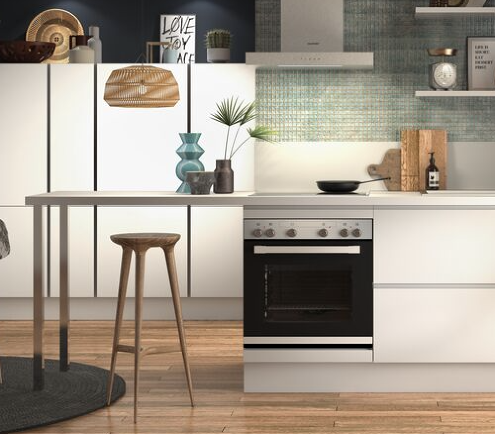 Häcker kleine Küchenzeile Weiß modern