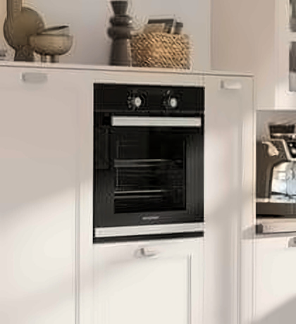 Häcker U-Küche Landhausstil Kaschmir Backofen