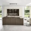 Nobilia Senso Inselküche Magnolia mit Tresen
